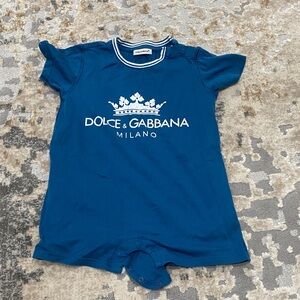 Dolce & Gabbana Teal Baby Romper 18-24 month